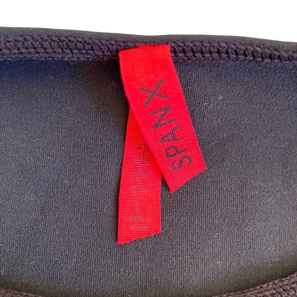 SPANX Sz L On Top and in Control Classic Long Sleeve Top in Bittersweet Brown - Picture 13 of 16